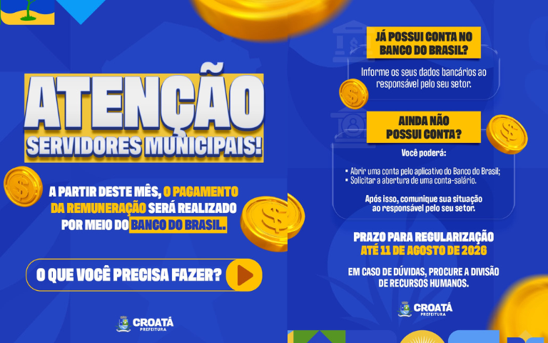 COMUNICADO AOS SERVIDORES MUNICIPAIS