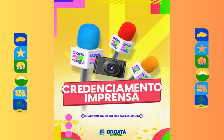 Credenciamento Imprensa. Clique na imagem para fazer seu credenciamento